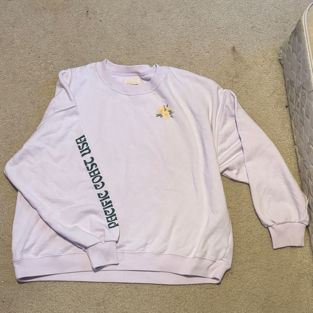American Eagle Outfitters Light Purple Sweatshirt